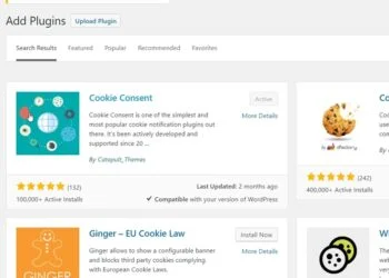Easily implement the cookie notice with the WordPress plugin 4 5436
