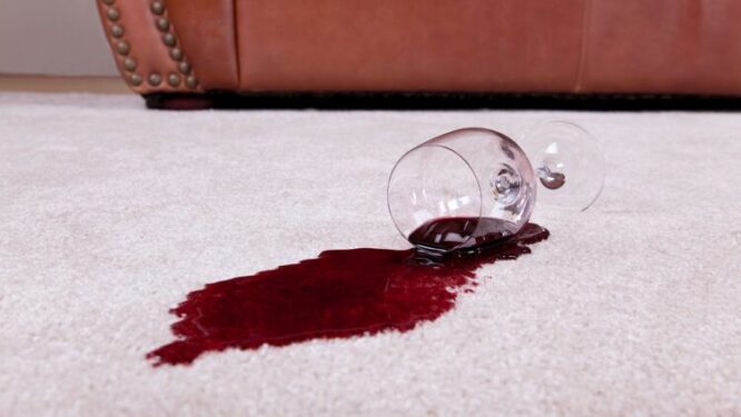 red wine stains
