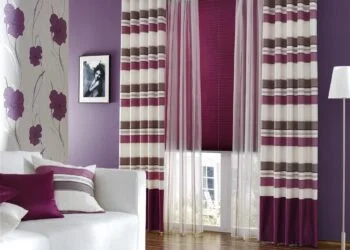 How can you decorate your living room beautifully with purple? 51 living room