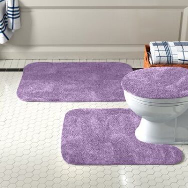 purple bathroom rug sets