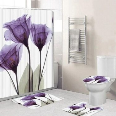 purple bathroom rug sets