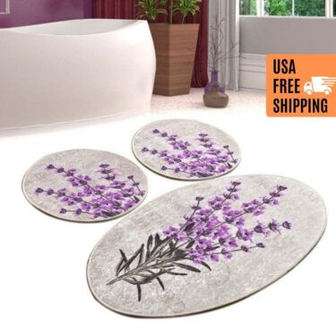 purple bathroom rug sets