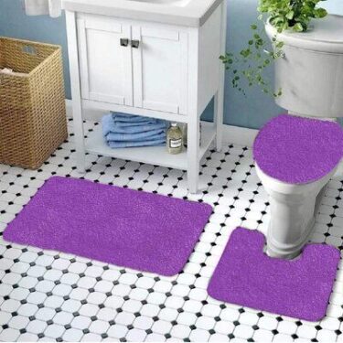 purple bathroom rug sets